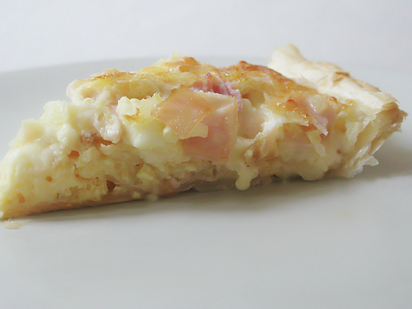 Recea de tarta de jamon y queso